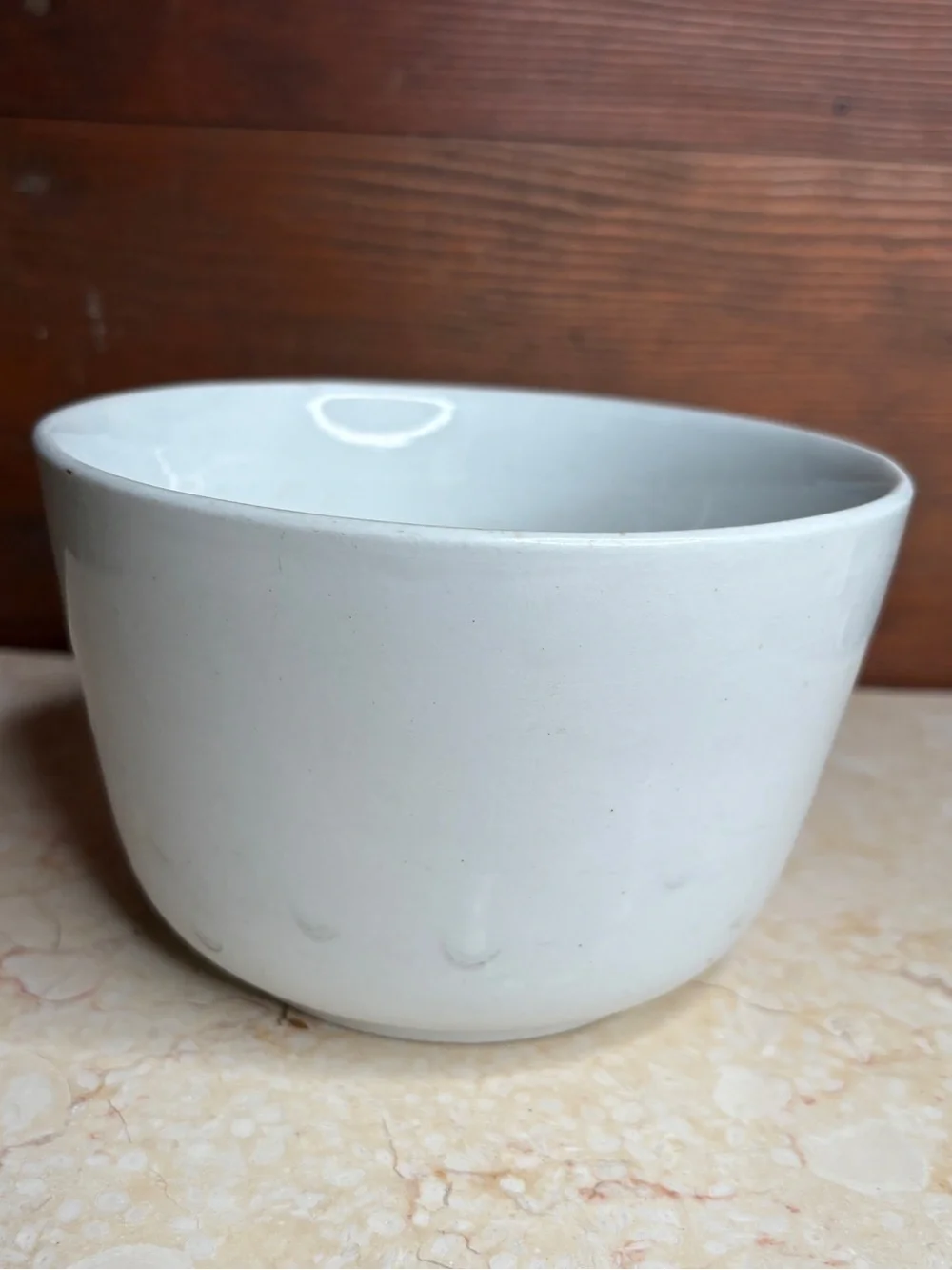 Antique J & G Meakin Hanley England White Ironstone Straight Side Bowl